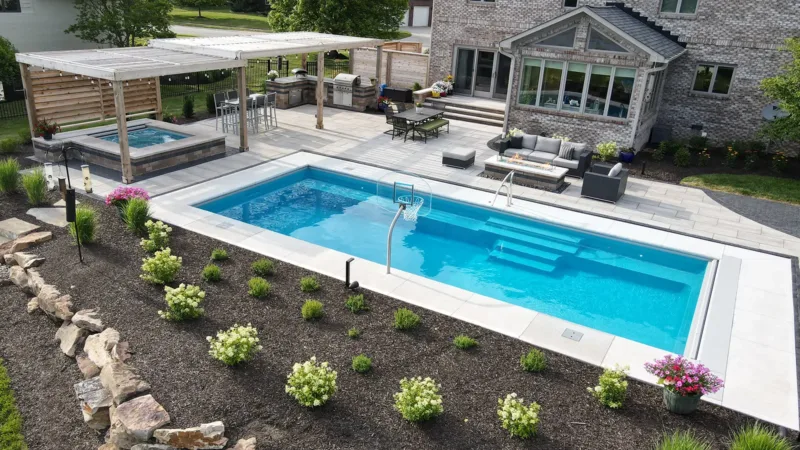 Marvelous InGround Fiberglass Swimming Pool<br />
